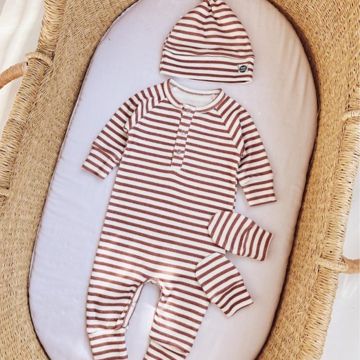 Kit Bebê Macacão Minimalista 3 peças | Listrinhas Chutney